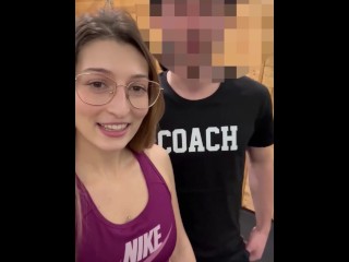 Scopata da un personal trainer in una palestra di Udine