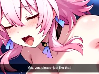 March 7th (Honkai Star Rail) (begging, submissive, multiple orgasms)