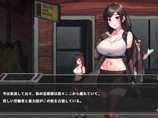 【Dark City Fantasy(体験版)実況】ティファのARPGアニメーションエロゲー。おっぱい揉まれて中出しされる。(FF7 tifa hentai)