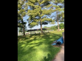 Outdoor public masturbation at a busy local park and then came again at home thinking about it