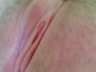 Masturbating pink pussy while my parents are not at home