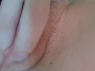 Masturbating pink pussy while my parents are not at home