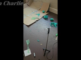 Heavy Plastic Wrap Bondage | "Handle With Care" BTS part 2