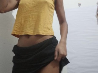 Indian Girl Self-Recording & Playing With Her Hairy Pussy