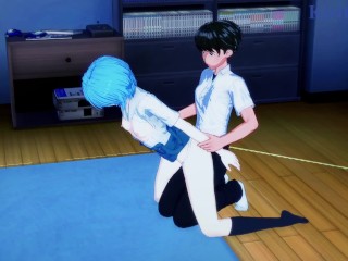 Rei Ayanami and Shinji Ikari have intense sex at home. - Neon Genesis Evangelion Hentai