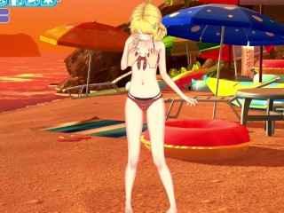 【HD】(エロゲーコイカツ！サンシャイン) 金髪美少女 3DCGアニメ動画 [Hentai Game Koikatsu!Sunshine(Anime 3DCG Video)