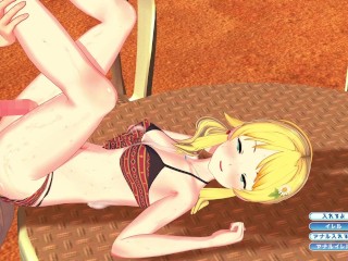 【HD】(エロゲーコイカツ！サンシャイン) 金髪美少女 3DCGアニメ動画 [Hentai Game Koikatsu!Sunshine(Anime 3DCG Video)