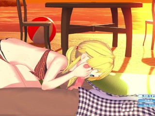 【HD】(エロゲーコイカツ！サンシャイン) 金髪美少女 3DCGアニメ動画 [Hentai Game Koikatsu!Sunshine(Anime 3DCG Video)