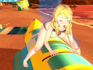 【HD】(エロゲーコイカツ！サンシャイン) 金髪美少女 3DCGアニメ動画 [Hentai Game Koikatsu!Sunshine(Anime 3DCG Video)