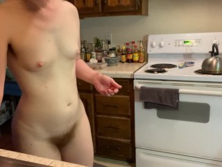 My Superpower is My Hairiness. Ginger PearTart is Naked in the Kitchen Episode 87