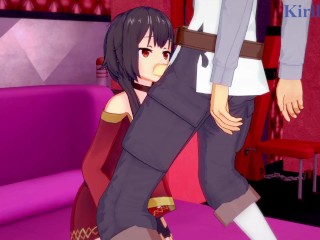 Megumin and Kazuma Satou have intense sex in a secret room. - KonoSuba Hentai
