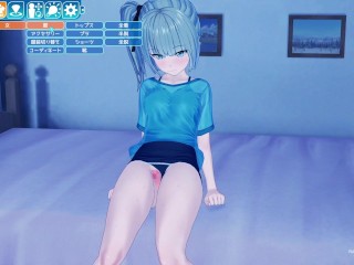 【HD】(エロゲーコイカツ！サンシャイン) 美少女が夜な夜な隠れてオナニー 3DCGアニメ動画 [Hentai Game Koikatsu!Sunshine(Anime 3DCG Video)