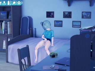 【HD】(エロゲーコイカツ！サンシャイン) 美少女が夜な夜な隠れてオナニー 3DCGアニメ動画 [Hentai Game Koikatsu!Sunshine(Anime 3DCG Video)