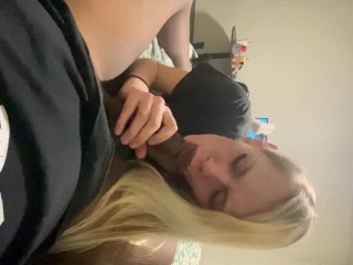 HOT Sneaky Link With The Neighbors Wife 🥵  Beautiful MILF Swallows HUGE BBC CUMSHOT!