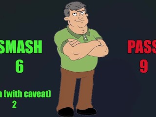 A cartoon dilf smash or pass in time for Father's Day