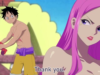 ONE PIECE JEWELRY BONNEY GIVE THANKS TO LUFFY Anime Hentai Naruto Blowjob Cowgirl Doggystyle pov sex