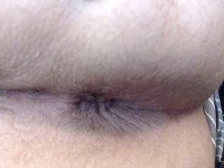 Extreme Closeup Asshole Hairy Blue Fingernails