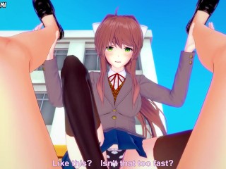 POV You Get A Footjob From All Doki Doki Literature Club Girls!