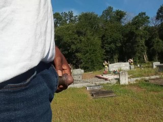 Taking a piss on my best friend's grave...!!!!!!!