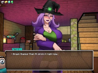 Minecraft Witch Needs Your SEMEN For Her ""Experiment"" - HornyCraft Witch Route #2