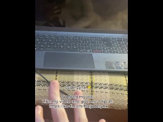 JUDE LYNX — MIRROR FUCKING CUMMING HARD 18+ PETITE