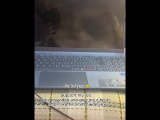 JUDE LYNX — MIRROR FUCKING CUMMING HARD 18+ PETITE