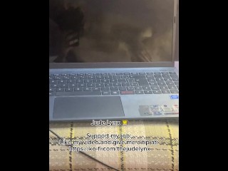 JUDE LYNX — MIRROR FUCKING CUMMING HARD 18+ PETITE