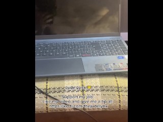 JUDE LYNX — MIRROR FUCKING CUMMING HARD 18+ PETITE