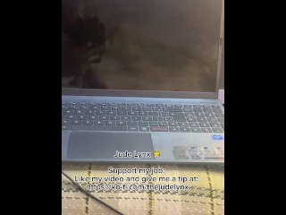 JUDE LYNX — MIRROR FUCKING CUMMING HARD 18+ PETITE