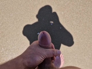 I touch a stranger's cock completely naked on a public beach