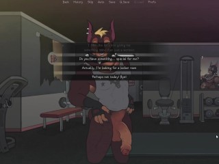 Debtors Furry NTR game sex with two lovers in the gym locker room double penetration