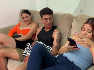 I fuck my girlfriend's busty best friend in her face and she doesn't realize it - Thiago Lopez