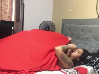 I wake up my boyfriend and ask him to fuck me until he cums