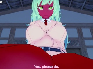 All Girls From Panty And Stocking With Garterbelt Give You A Footjob Hentai POV