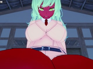 All Girls From Panty And Stocking With Garterbelt Give You A Footjob Hentai POV