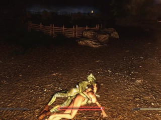 Just playing with angles without No Clip. Sex with argonian