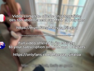 Maevaa Sinaloa - Hard fuck in my hotel room window and in full view of workers and customers