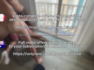 Maevaa Sinaloa - Hard fuck in my hotel room window and in full view of workers and customers