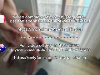 Maevaa Sinaloa - Hard fuck in my hotel room window and in full view of workers and customers