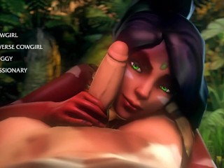 Nidalee queen of jungle - fow studio - all animations