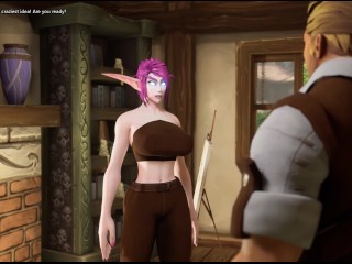 Blue is Better 2 v.0.99.9b - Sex with Dragon and Painters Guild Girls Gameplay Part 5