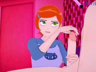 Gwen Tennyson and I have intense sex in a secret room. - Ben 10 Hentai