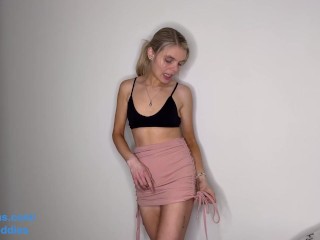 SHORT Skirt Try-on  PETITE GIRL EDITION