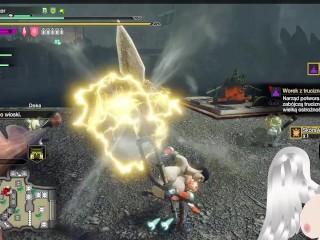 Monster Hunter Rise with Ver.r Nude/Futa Mods +18 Gameplay PL #2 - three busty trans girls
