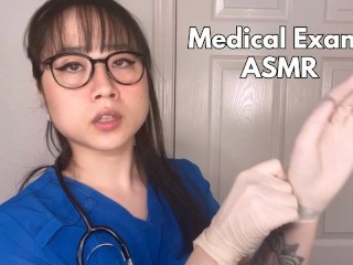 Asian Nurse Medical Exam & Cures Penis -ASMR Face Sitting