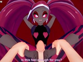 Hazbin Hotel Velvette Gives You A Footjob Hentai POV