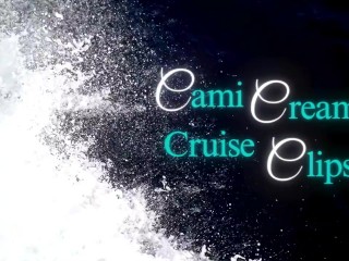 MILF Black Hairy Ebony BBW Strip Tease Big Ass Dildo Thick Thighs - Cami Creams Cruise Clips Part 1