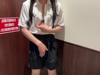 🍊【女装】大人しめのガーリーな服着て大量射精オナニー