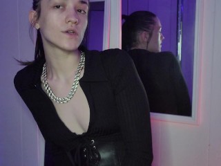 SPH - Femdom JOI - Goddess D makes fun of you while you stroke your pathetic tiny cock