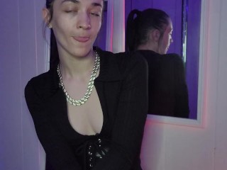 SPH - Femdom JOI - Goddess D makes fun of you while you stroke your pathetic tiny cock